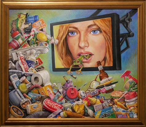 Henry David Potwin - "Talking Trash" Colorful Contemporary Surrealist ...