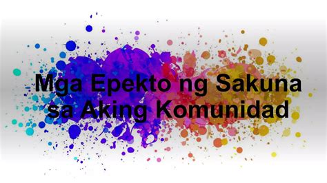 Mga Paghahanda sa mga Sakuna sa Aking Komunidad | PPT