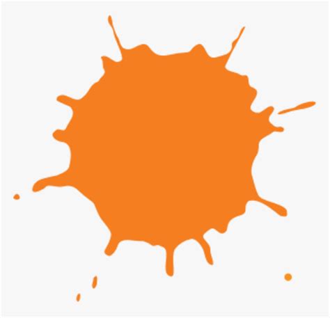 Leaf,tree,orange - Nickelodeon Splat Logo Blank, HD Png Download , Transparent Png Image - PNGitem