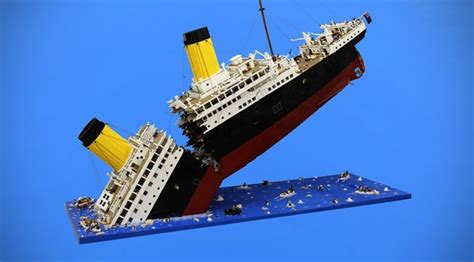 Titanic olympic britannic lego skyscraper collapse - facekool