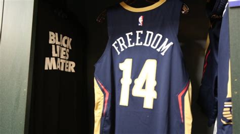 The Pelicans reveal their jerseys with social justice messages on the ...