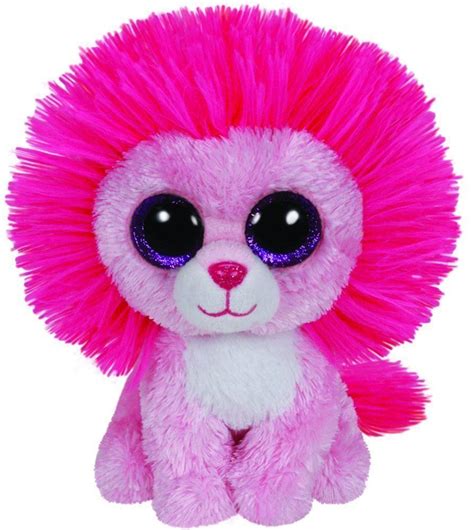 Ty Fluffy the Pink Lion Beanie Boos Stuffed Plush Toy | Beanie boo birthdays, Beanie boos ...