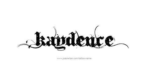 Kaydence Name Tattoo Designs