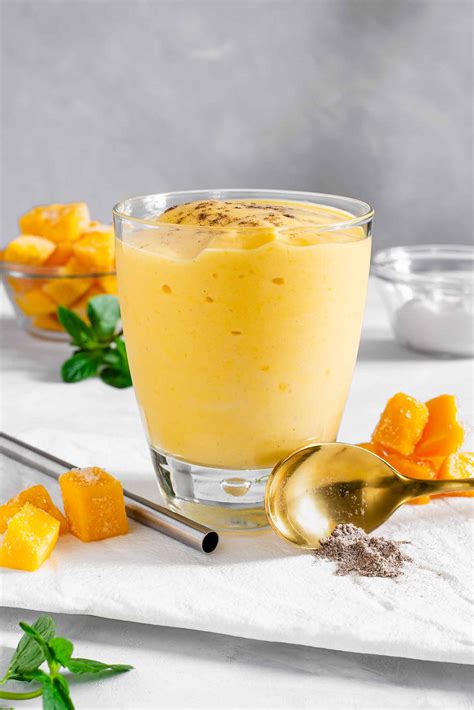 Vegan Mango Lassi - Simple, Thick & Creamy • Tasty Thrifty Timely