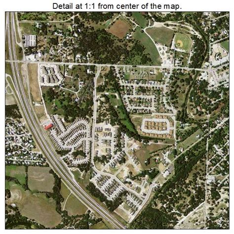 Aerial Photography Map of Boerne, TX Texas