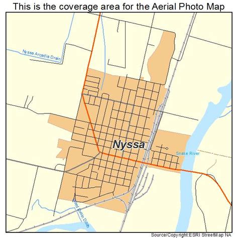 Aerial Photography Map of Nyssa, OR Oregon