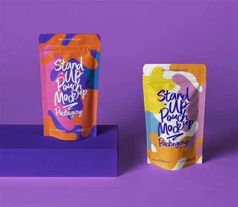 Stand-up Pouch Bag Packaging Mockup PSD - PsFiles