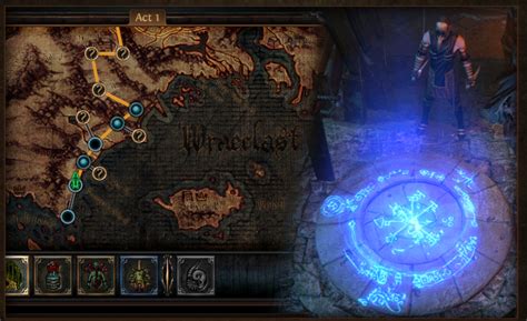 PoE Act 1 Map Guide, Waypoints World Map, Walkthrough