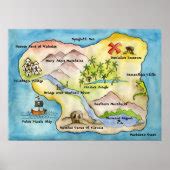 Pirate Map Print - Huge | Zazzle