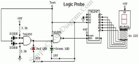 Logic Probe – Simple Circuit Diagram