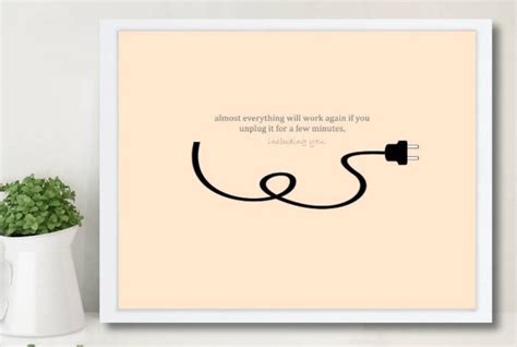 Unplug Unplug Art Instant Download Digital Art Download - Etsy Hong Kong