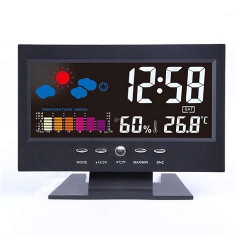 SPRING PARK Atomic Desktop Clock with Color Display - Atomic Accuracy ...