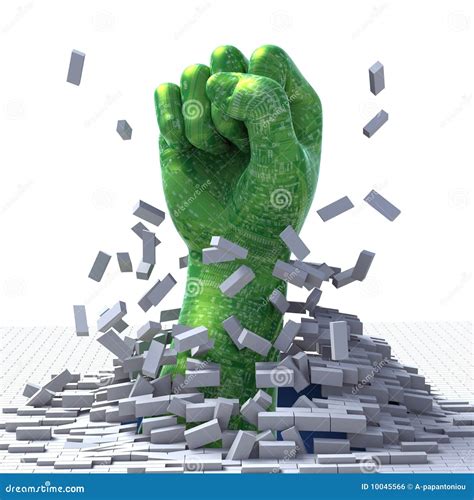 Technology Breakthrough stock illustration. Image of demolish - 10045566