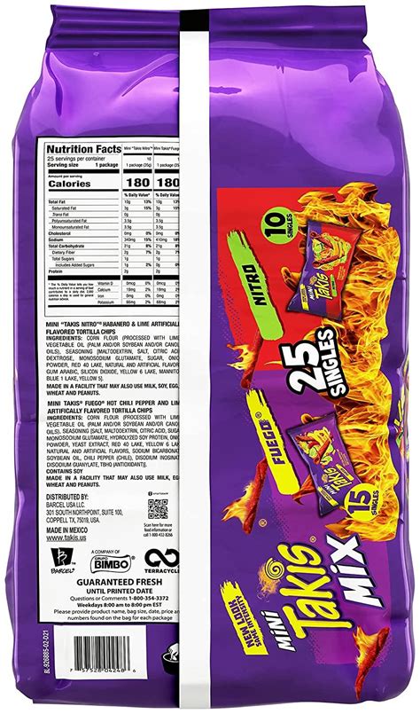 Takis Fuego Nutrition Facts Label | Besto Blog