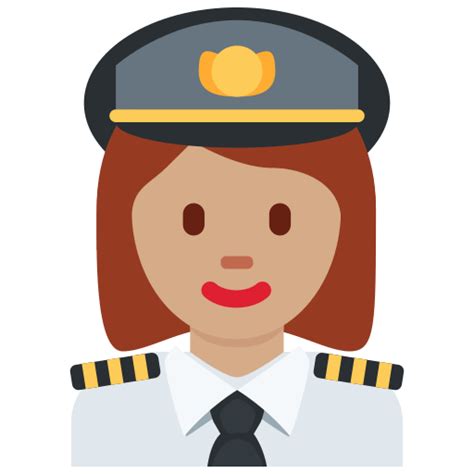 👩🏽‍ ️ Woman Pilot Emoji with Medium Skin Tone Meaning and Pictures