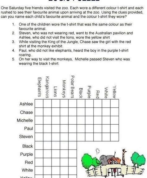 Free Printable Logic Puzzles | All About Letter Examples regarding Free ...