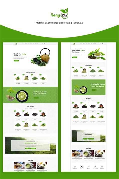 Rongcha - Matcha Bootstrap4 Website Template | Restaurant website ...