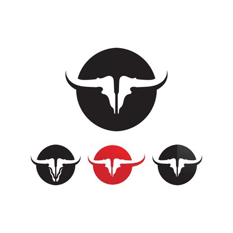 Bull logo and symbols vector template icons app 12998869 Vector Art at ...