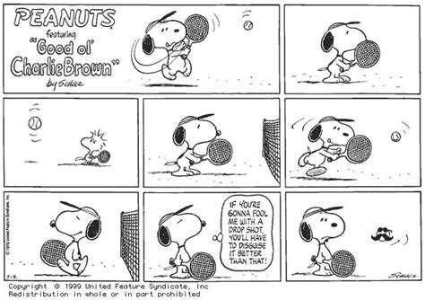 Peanuts/Snoopy - Tennis Jokes, Cartoons, Funny Photos, Video Clips | Snoopy, Tennis, Snoopy comics