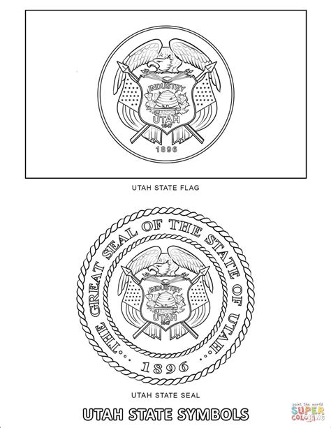 Utah State Symbols coloring page | Free Printable Coloring Pages