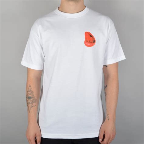 Becky Factory Lips T-Shirt - White - SKATE CLOTHING from Native Skate Store UK