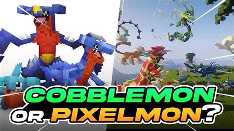 COBBLEMON or PIXELMON !? Which one is THE BEST ? Pokemon Mod for Minecraft - YouTube