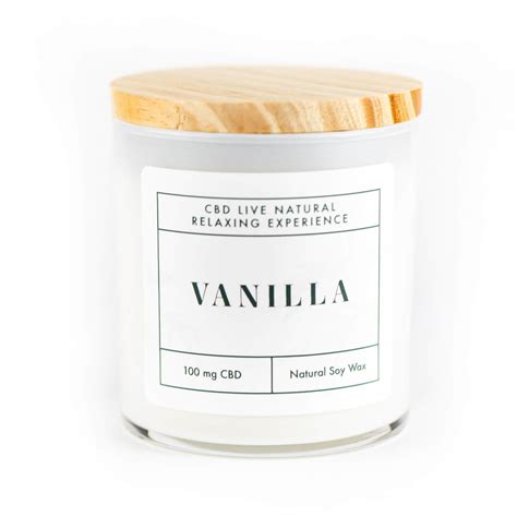 CBD Aromatherapy Candle | Vanilla – CBD Live Natural