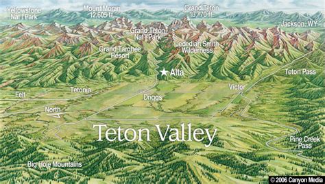 Day Trips / Area Map - Teton Peaks Lodge