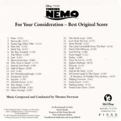 Film Music Site - Finding Nemo Soundtrack (Thomas Newman) - Academy ...