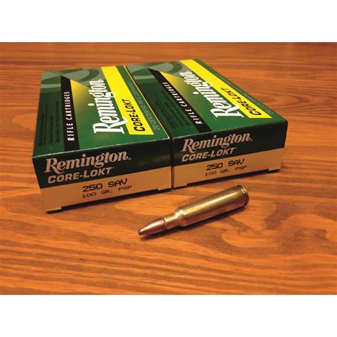 Remington, .250 Sav., PSP, 100 Grain, 20 Rounds - 12064, .250 Savage ...