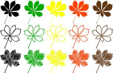 Buckeye Leaf Vector Images (over 140)