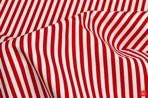 1/4 Inch Red White Stripe Fabric COTTON Fabric by the Yard Cotton Quilt Fabric Red and White ...