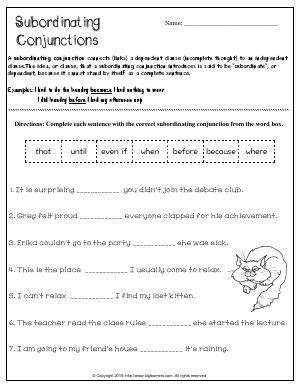 Conjunction Worksheets For Grade 3 Pdf – Askworksheet