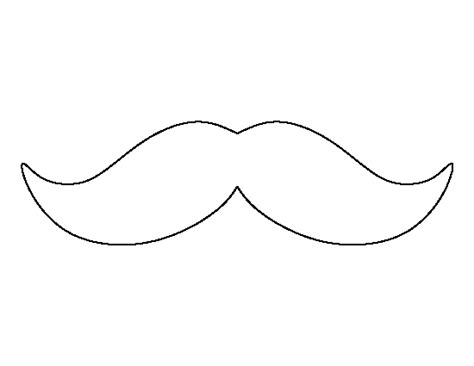 Printable Mustache Template | Mustache template, Charity shop display ...