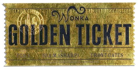 Lot Detail - Willy Wonka Prop Chocolate Bar & Golden Ticket! -- Used Onscreen in 2005's ...