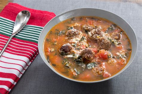 Recipe: Italian Meatball Soup with Farro & Lacinato Kale - Blue Apron