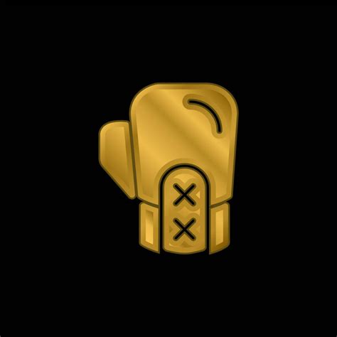 Boxing Gold Plated Metalic Icon Or Logo Free Stock Vector Graphic Image 471080584