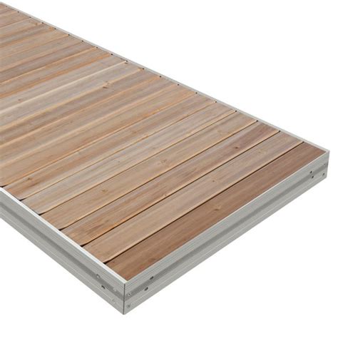 Aluminum Dock Section with Cedar Decking | Lakestyle