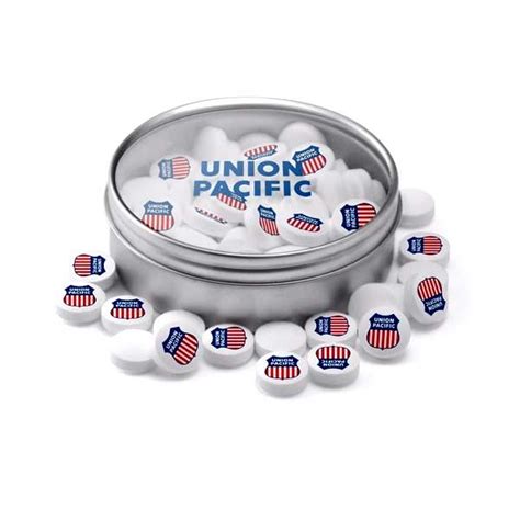 Tin of 28 Custom Imprinted Mints | Promotional Mint Tin Containers