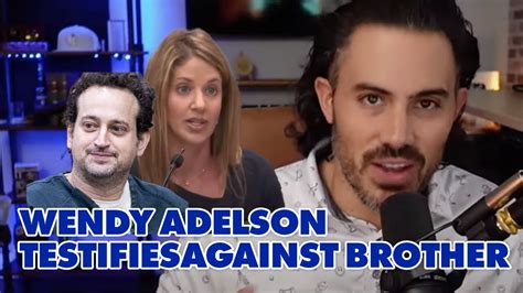 LIVE! Real Lawyer Reacts - Wendy Adelson Testifies Against her Brother, Charlie Adelson - YouTube