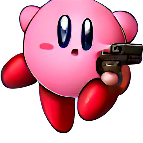 Kirby with a gun by RR-Productions on DeviantArt