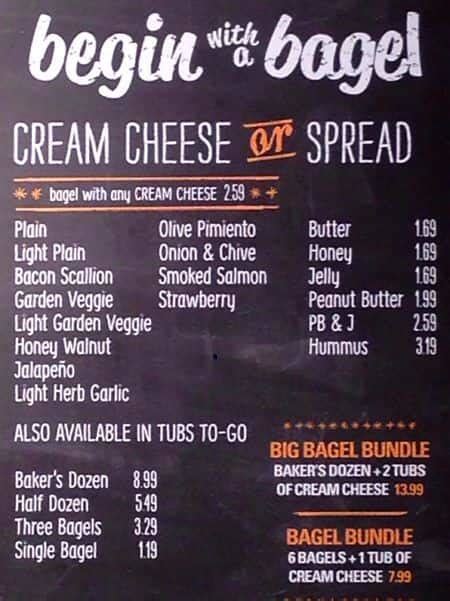 Brueggers Bagels Menu | IUCN Water