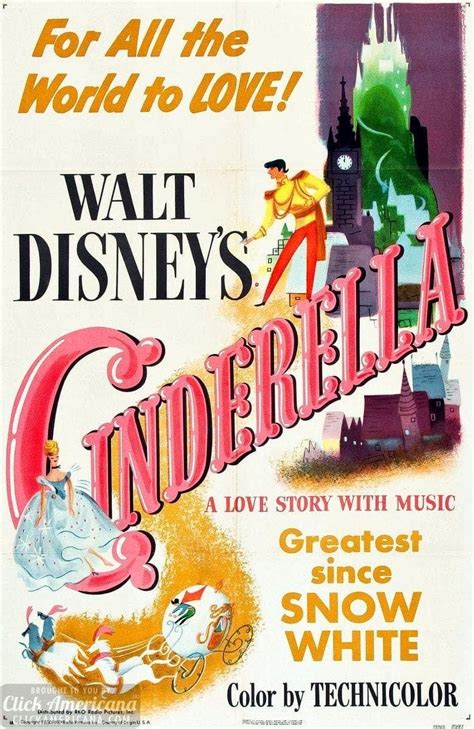 Walt Disney thrills the world with the release of the classic animated movie 'Cinderella' (1950 ...