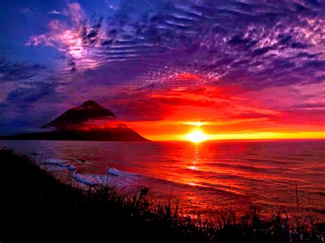 colorful sunset | Sunset wallpaper, Sunset nature, Sunset pictures