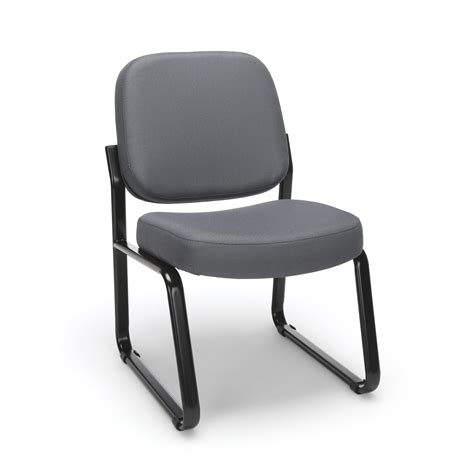 OFM Model 405 Fabric Armless Guest andReception Waiting Room Chair, Gray - Walmart.com