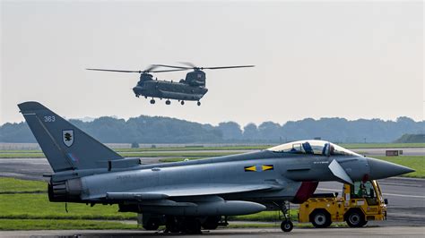 RAF practises rapidly relocating fighter jets for defence of UK airspace