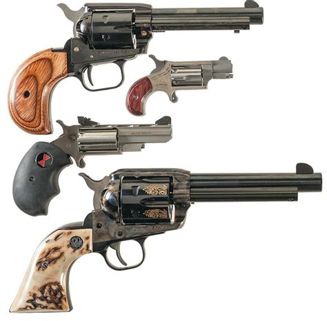 Four Boxed Revolvers -A) Heritage Rough Rider Single Action Revolver with Combination .22 Mag Cylind