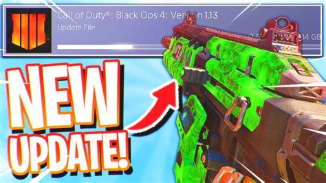 The NEW Black Ops 4 UPDATE 1.13! (New DLC Weapons, Camos, and Weapon ...