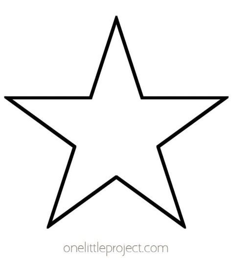 Free Printable Star Template - PRINTABLE TEMPLATES