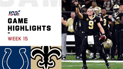 Colts vs. Saints Week 15 Highlights | NFL 2019 - YouTube